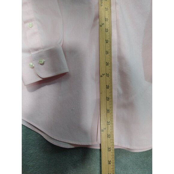 Brooks Brothers Shirt Mens 16.5 4/5 Pink Long Sleeve Button Up Non Iron 346 - Picture 4 of 9